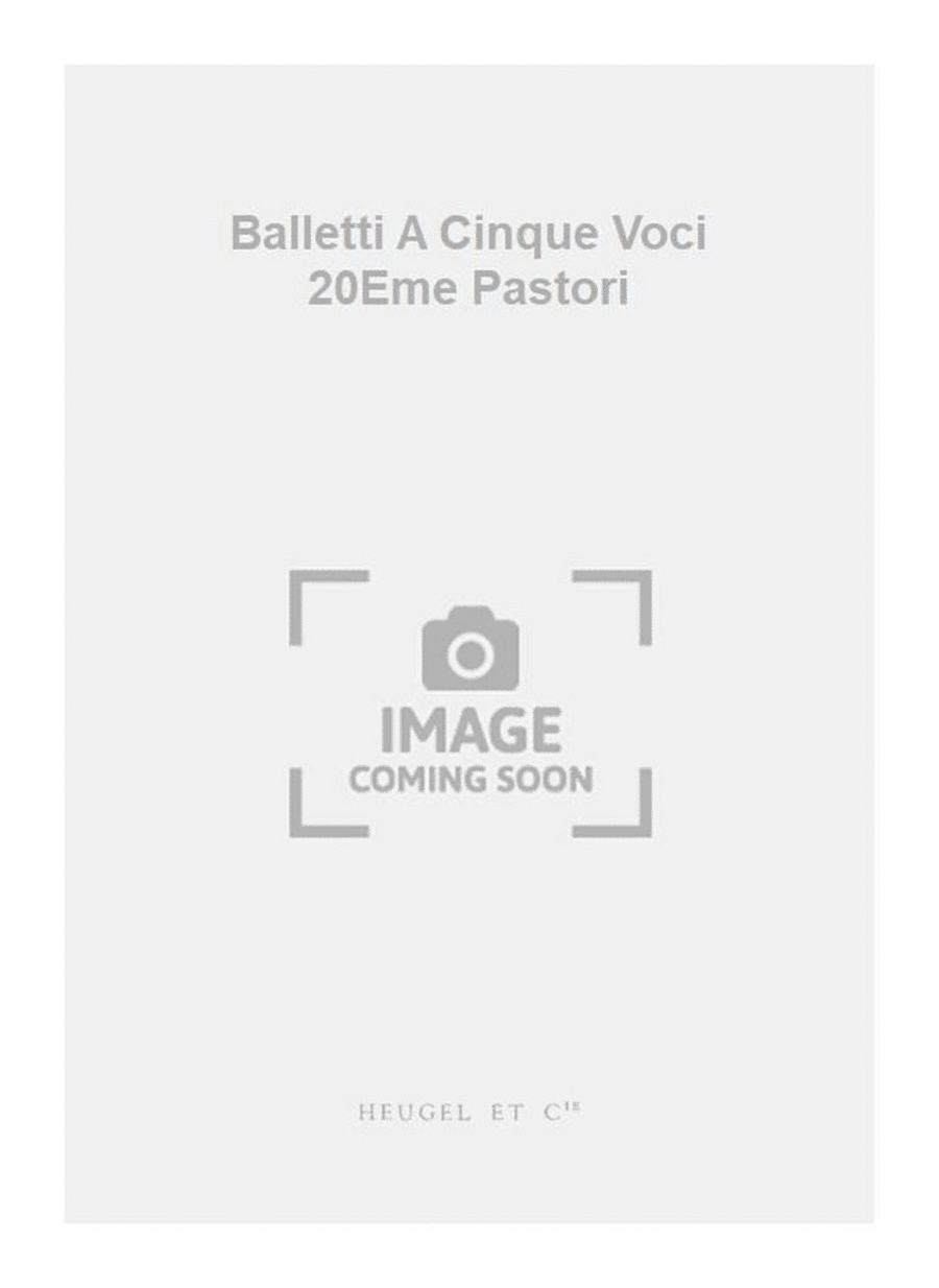 Balletti A Cinque Voci 20Eme Pastori Part scores gallery preview page 1