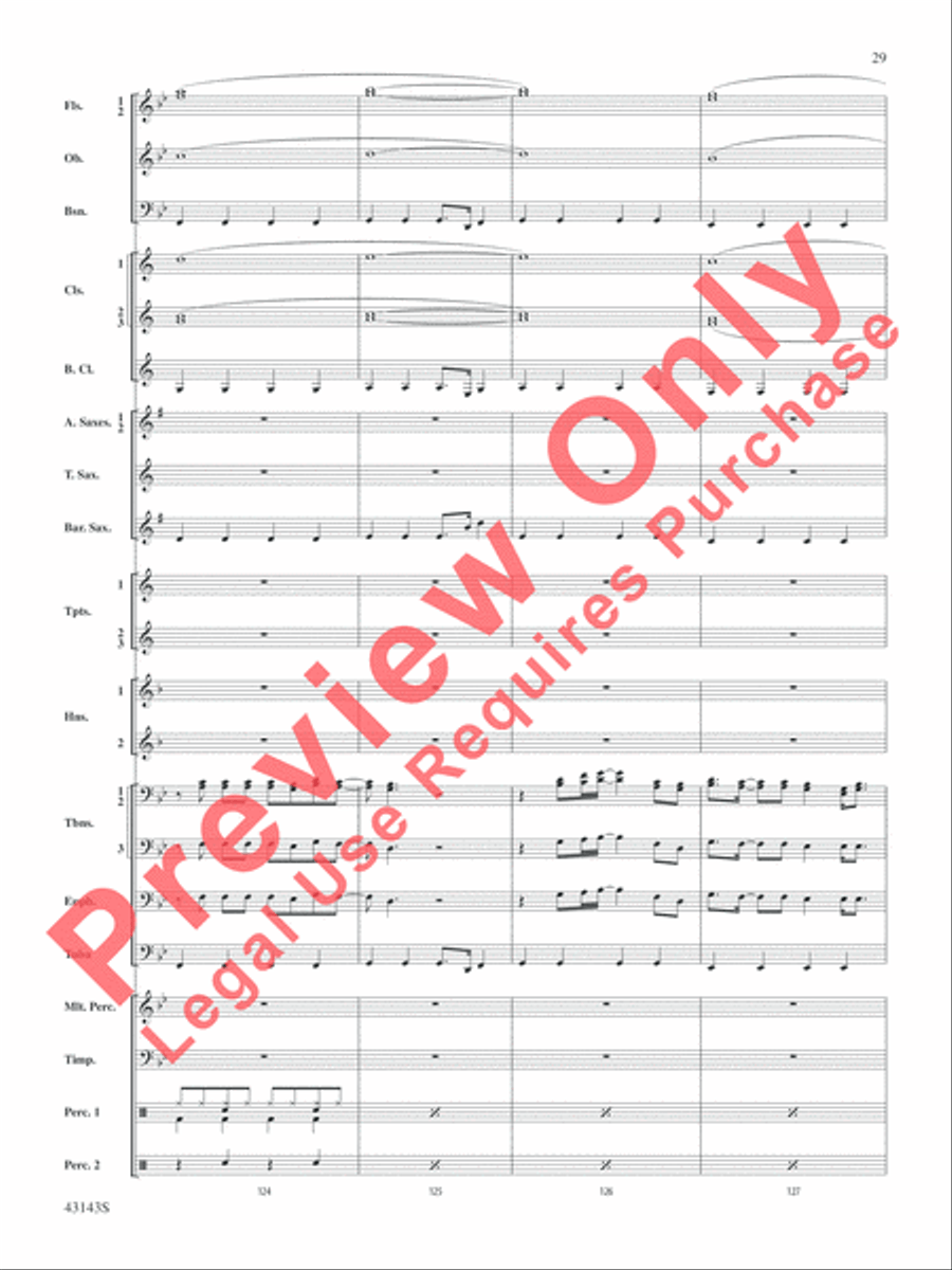Rocky on Broadway Rocky on Broadway Concert Band scores gallery preview page 30