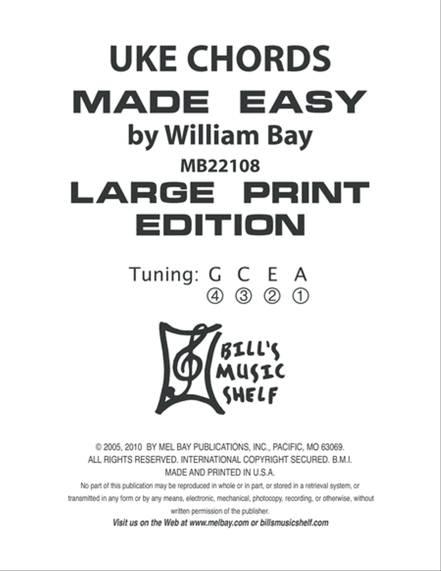 Uke Chords Made Easy, Large Print Edition Ukulele scores gallery preview page 2