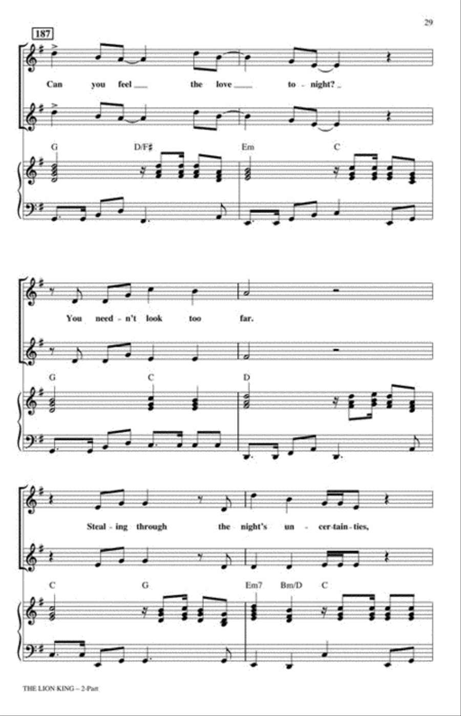 The Lion King (Medley) 2-Part scores gallery preview page 8