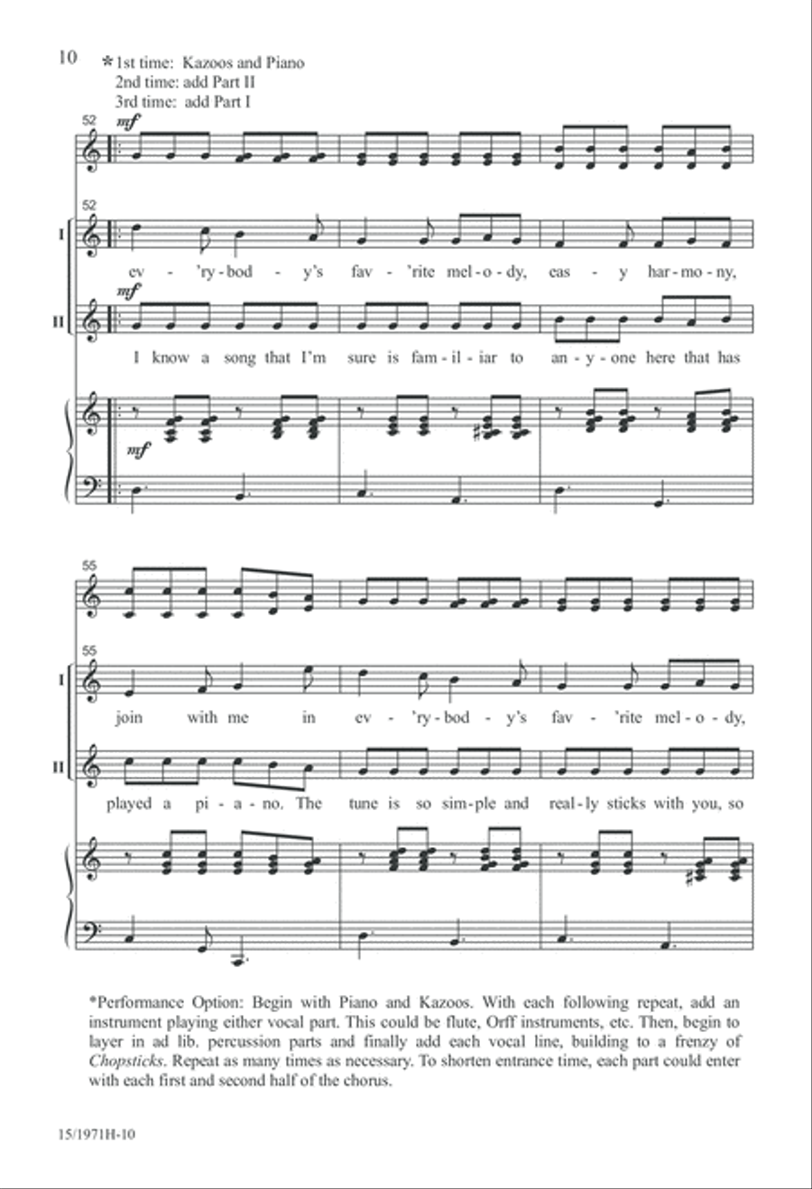 Everybody's Favorite Melody! 2-Part scores gallery preview page 11