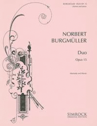 Book cover for Duo op. 15