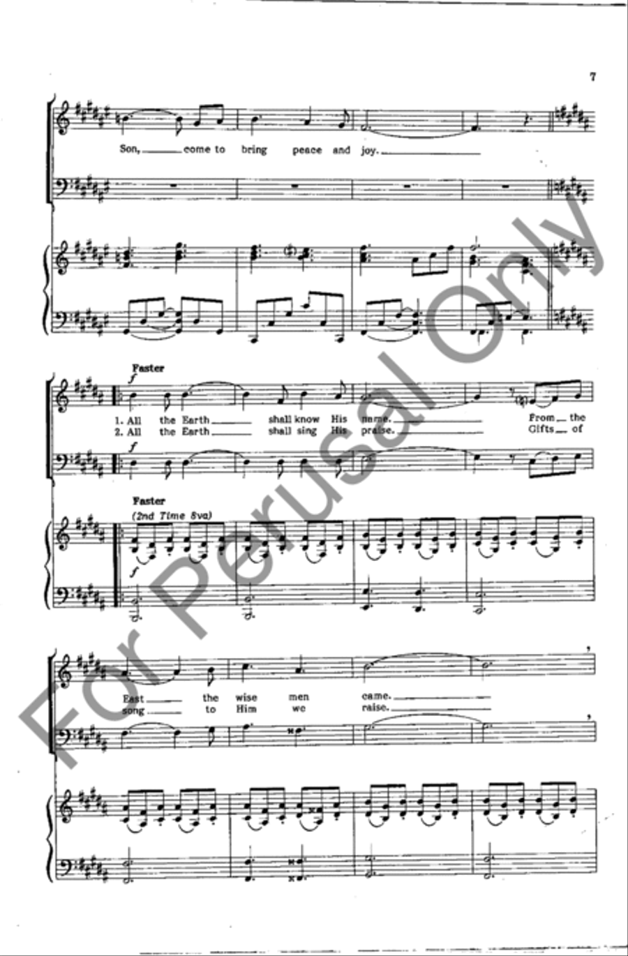 Mary And Joseph 4-Part scores gallery preview page 6