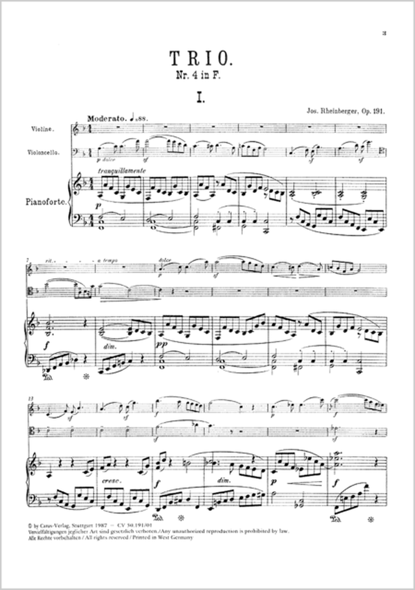 Piano Trio No. 4 in F major