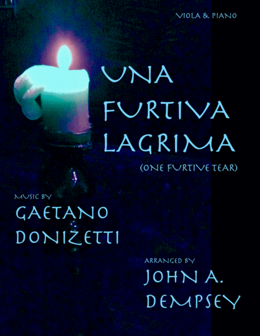 Una Furtiva Lagrima (One Furtive Tear): Viola and Piano Piano scores gallery preview page 1