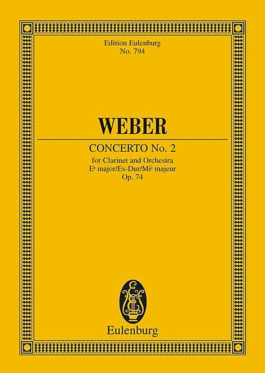 Clarinet Concerto No. 2, Op. 74 in Eb Major