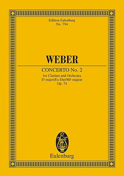 Clarinet Concerto No. 2, Op. 74 in Eb Major