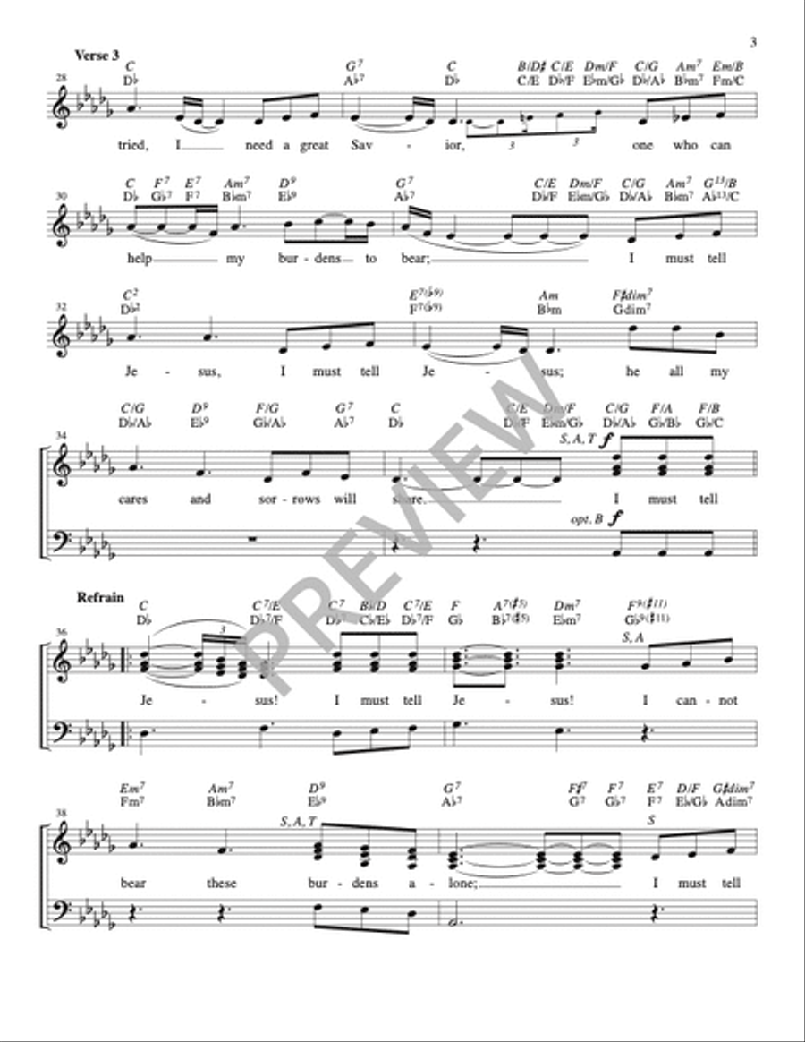 I Must Tell Jesus - Guitar edition Guitar scores gallery preview page 3