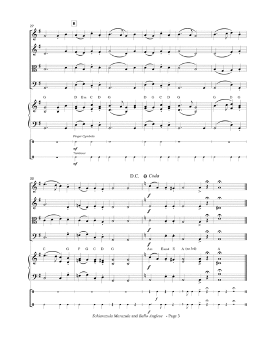 Schiarazula Marazula & Ballo Anglese (1583) Set of Parts scores gallery preview page 6