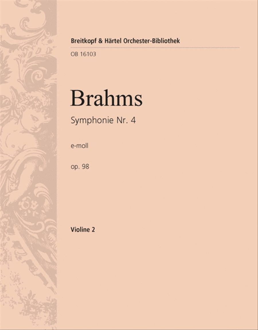 Symphony No. 4 in E minor Op. 98 Orchestra scores gallery preview page 1