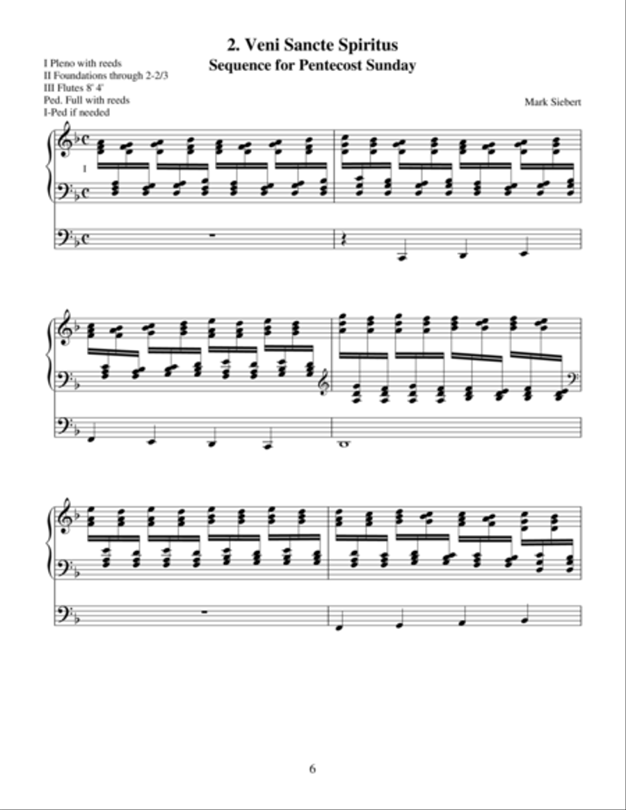 Three Preludes on Gregorian Sequences Organ scores gallery preview page 3
