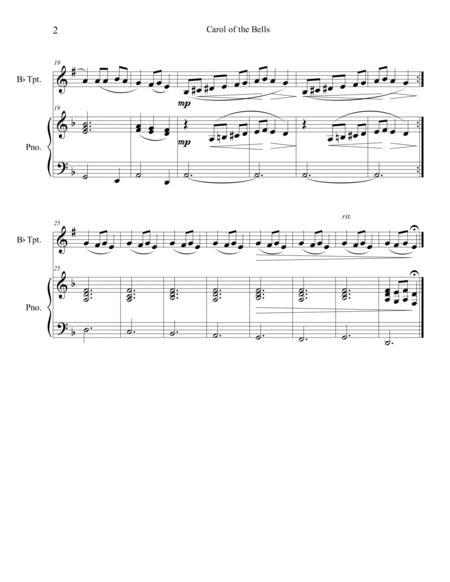10 Christmas Solos for Trumpet with Piano Accompaniment (Vol. 3) image number null