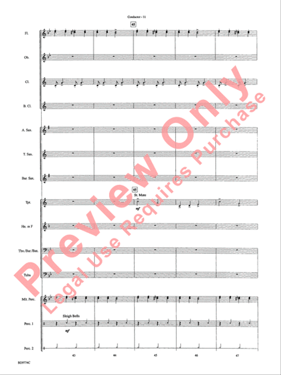 March of the Magical Toys Concert Band scores gallery preview page 14