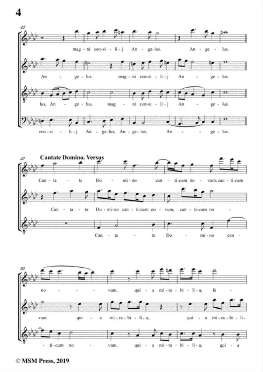 Byrd-Tui sunt coeli,T 119,in f minor,for A cappella 4-Part scores gallery preview page 6