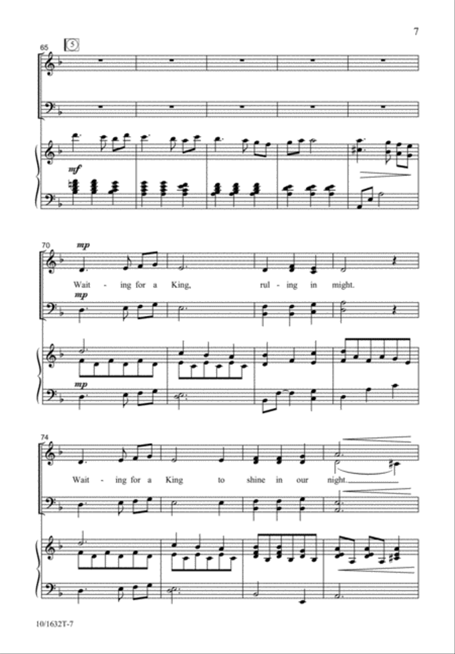 Waiting for a King 4-Part scores gallery preview page 8