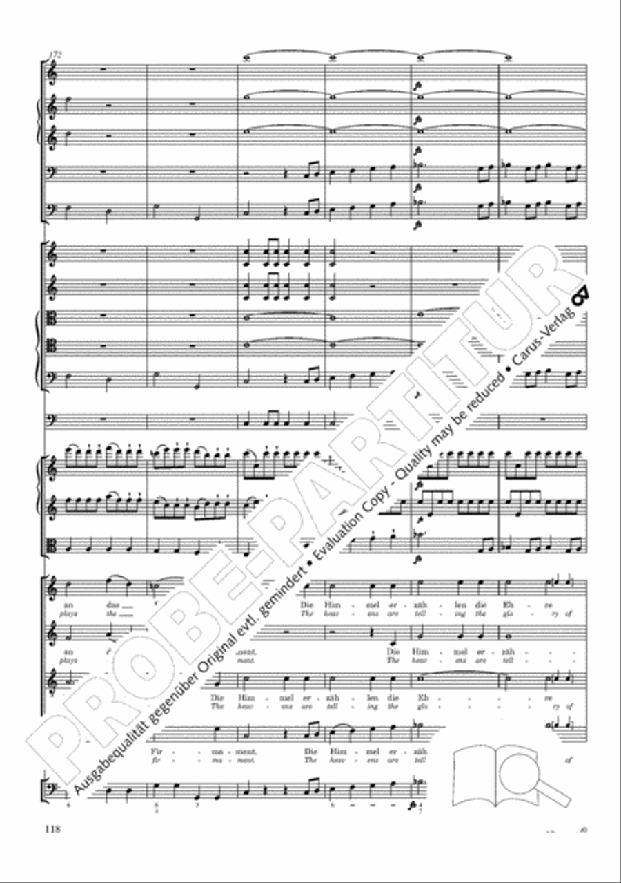 The Creation (Die Schopfung) 4-Part scores gallery preview page 138