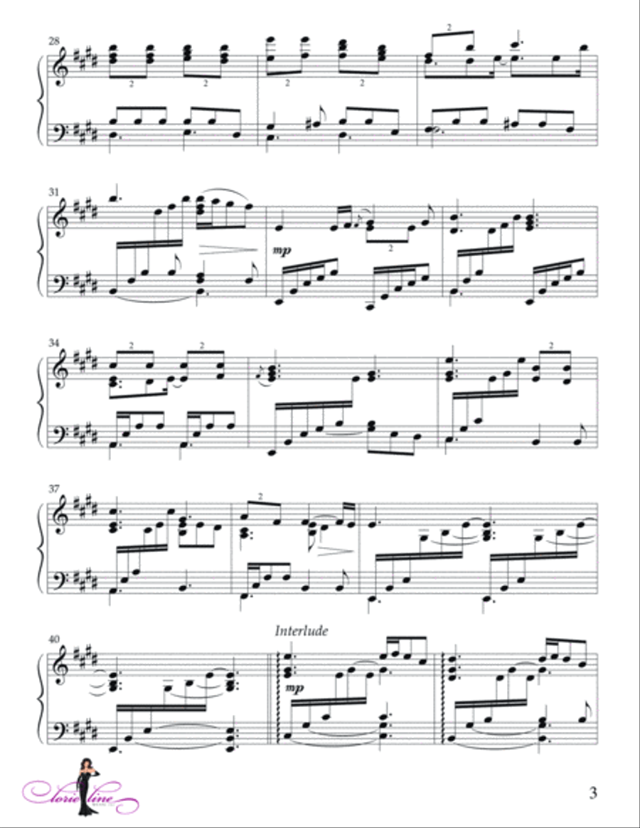 Holy, Holy, Holy Piano Solo scores gallery preview page 4