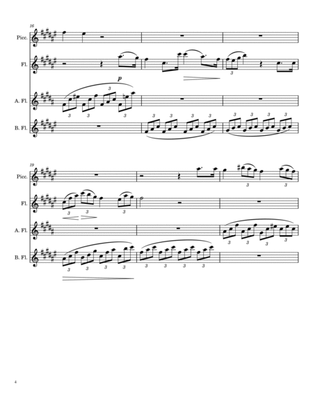 Giuseppe Verdi (1813-1901) - Va, Pensiero (Chorus of the Hebrew Slaves) from Nabucco, Arr. for Flute image number null