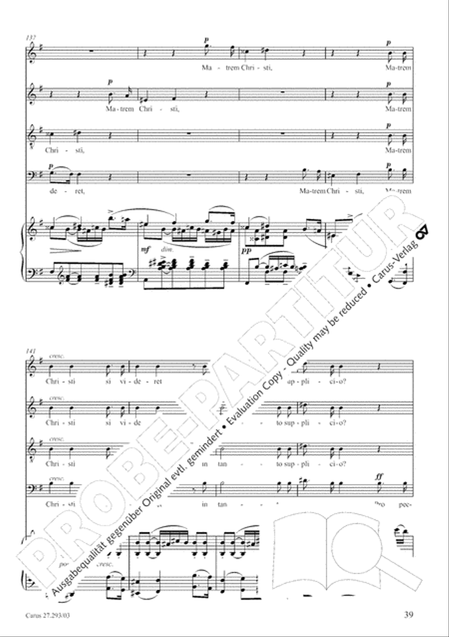 Stabat mater 4-Part scores gallery preview page 46