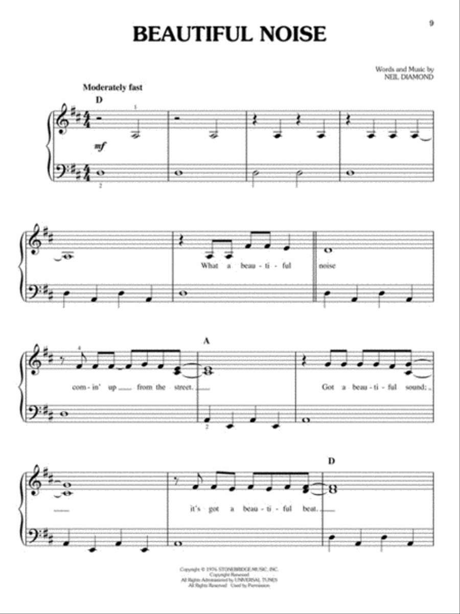Neil Diamond – Easy Piano Collection – 2nd Edition Easy Piano scores gallery preview page 4