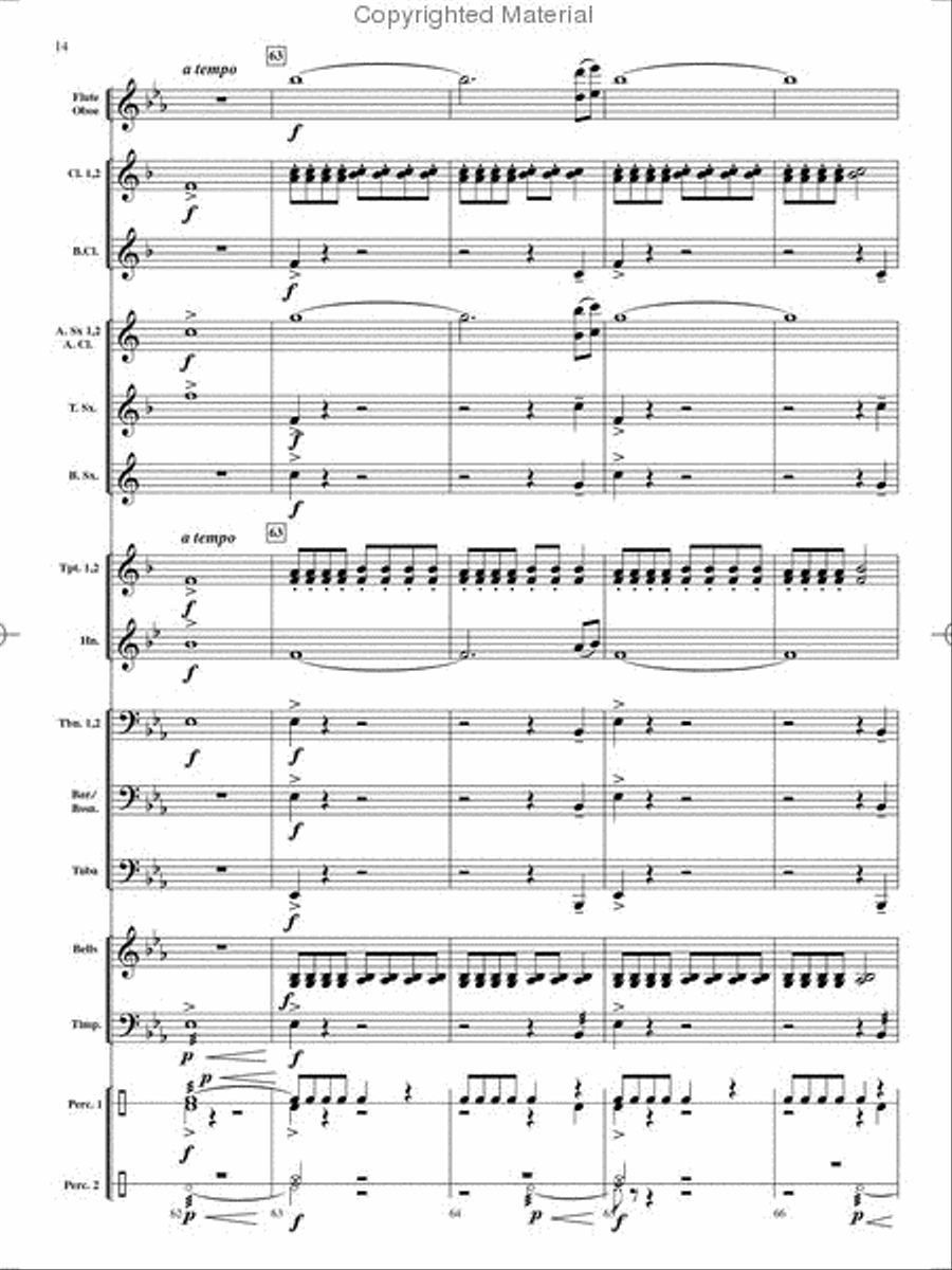 On Holiday Concert Band scores gallery preview page 15