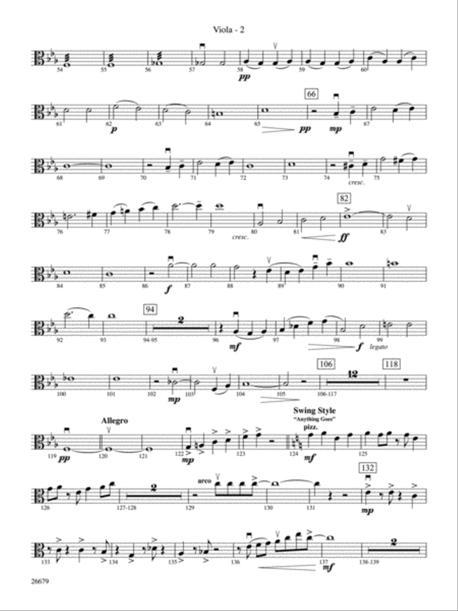 Cole Porter Salute: Viola Full Orchestra scores gallery preview page 2
