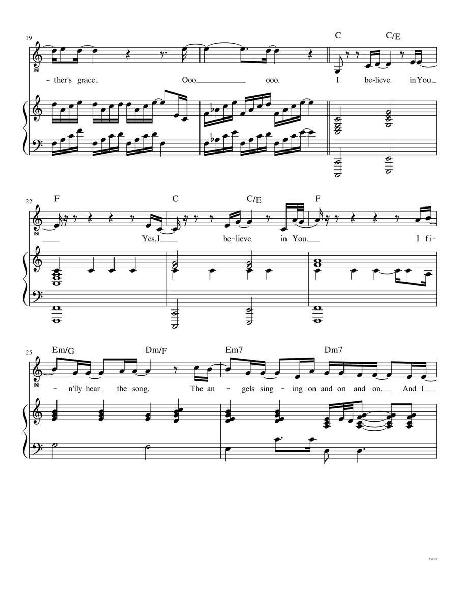 The Carol Of Joseph (i Believe In You) Piano, Vocal scores gallery preview page 6