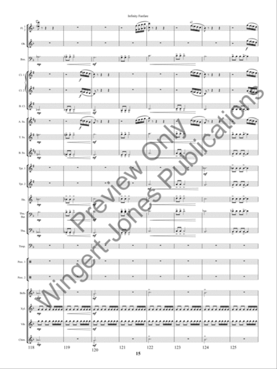 Infinity Fanfare Concert Band scores gallery preview page 18