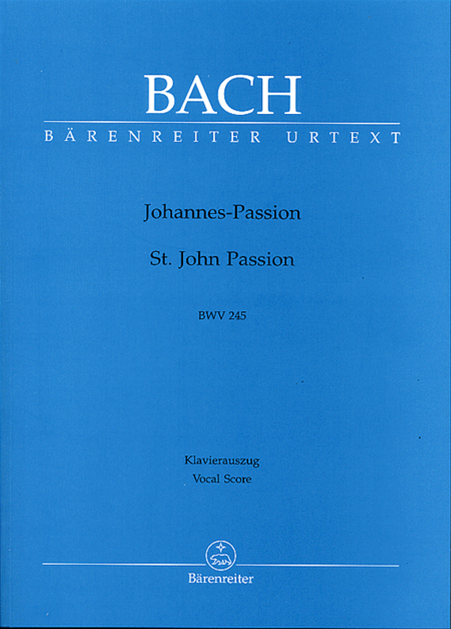 Book cover for St. John Passion BWV 245