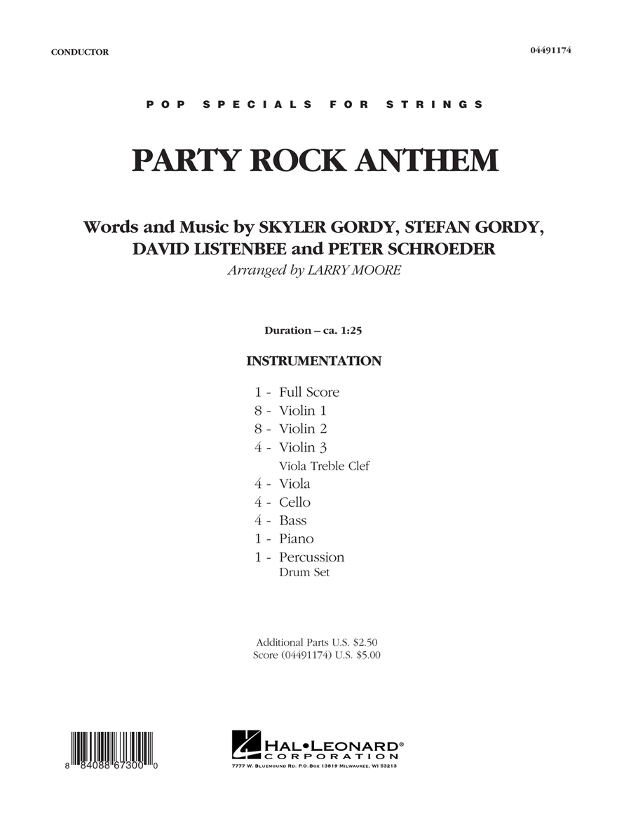 Party Rock Anthem - Full Score