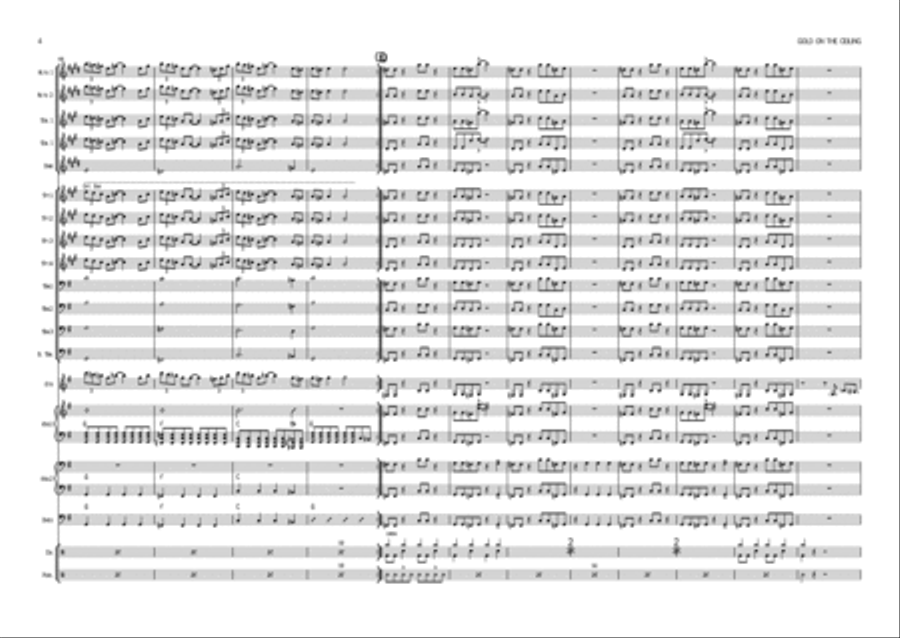 Gold On The Ceiling Gold On The Ceiling Saxophone scores gallery preview page 4