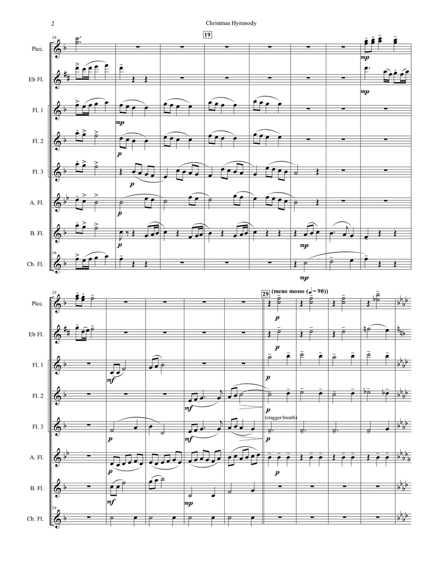 Christmas Hymnody Choir scores gallery preview page 2