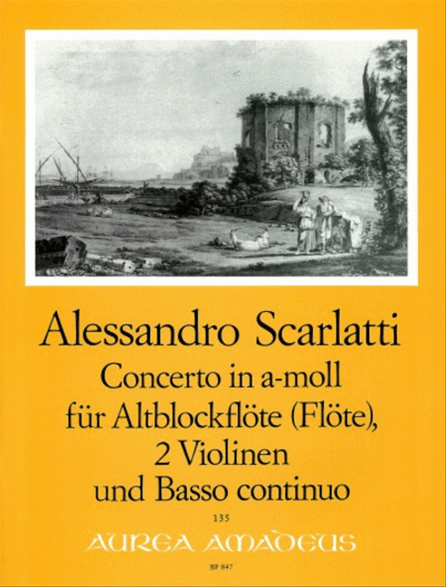 Concerto A minor Concerto A minor Flute scores gallery preview page 1