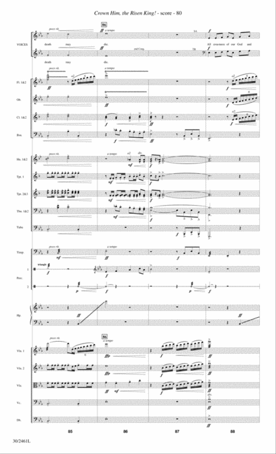 Journey to the Cross - Orchestral Score and Parts Choir scores gallery preview page 82