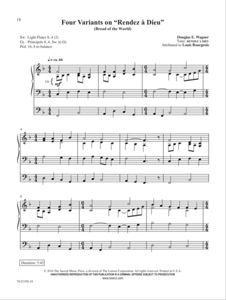 Our Hope for Years to Come Organ Solo scores gallery preview page 7