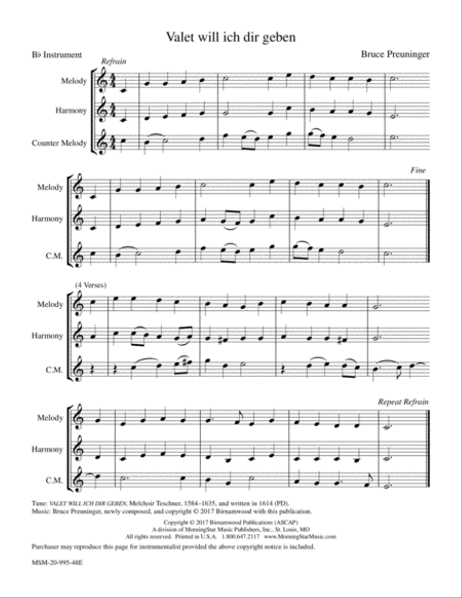 Valet Will Ich Dir Geben Valet Will Ich Dir Geben Piano and Keyboard scores gallery preview page 2