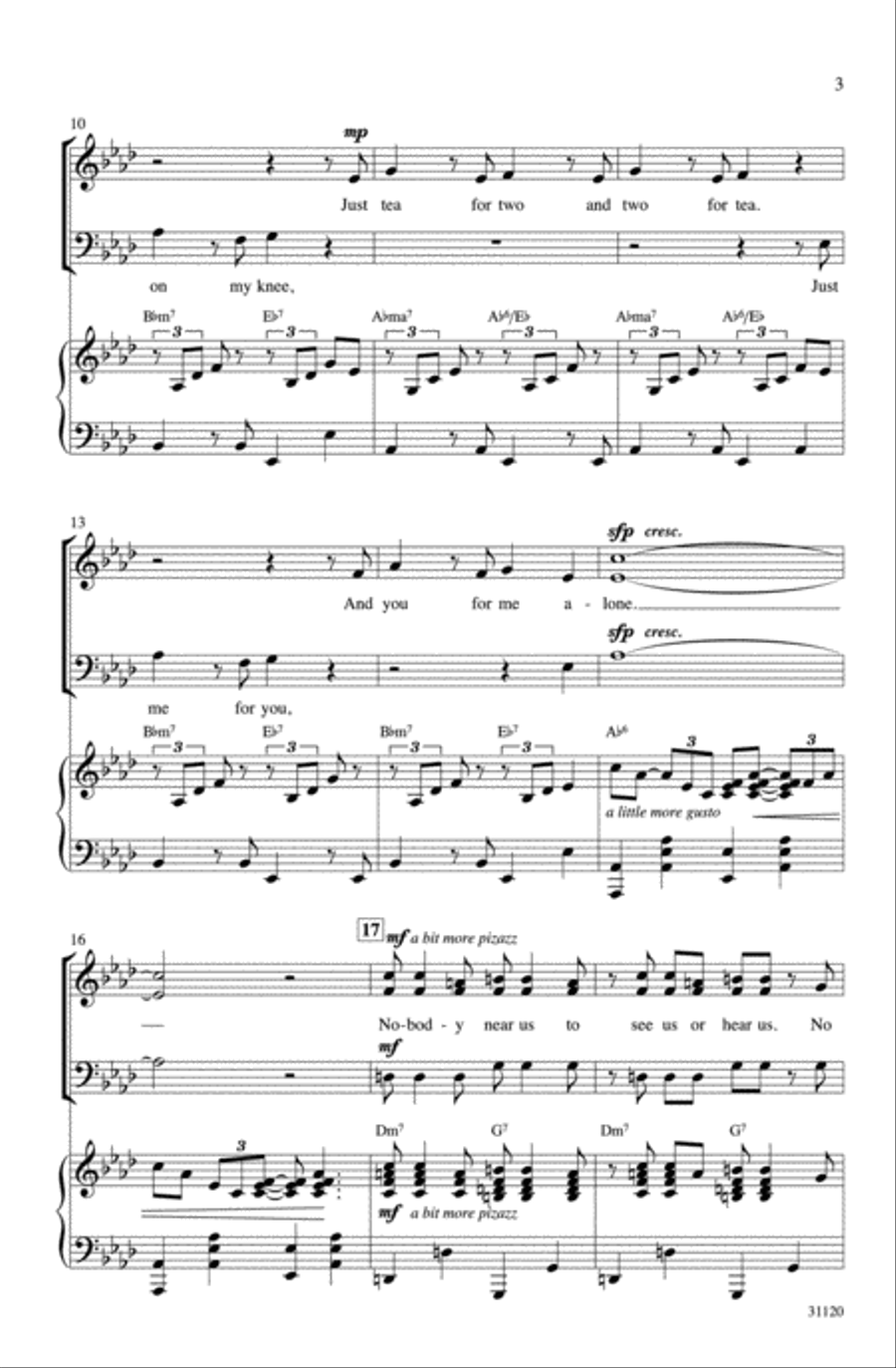 Tea for Two 3-Part scores gallery preview page 3