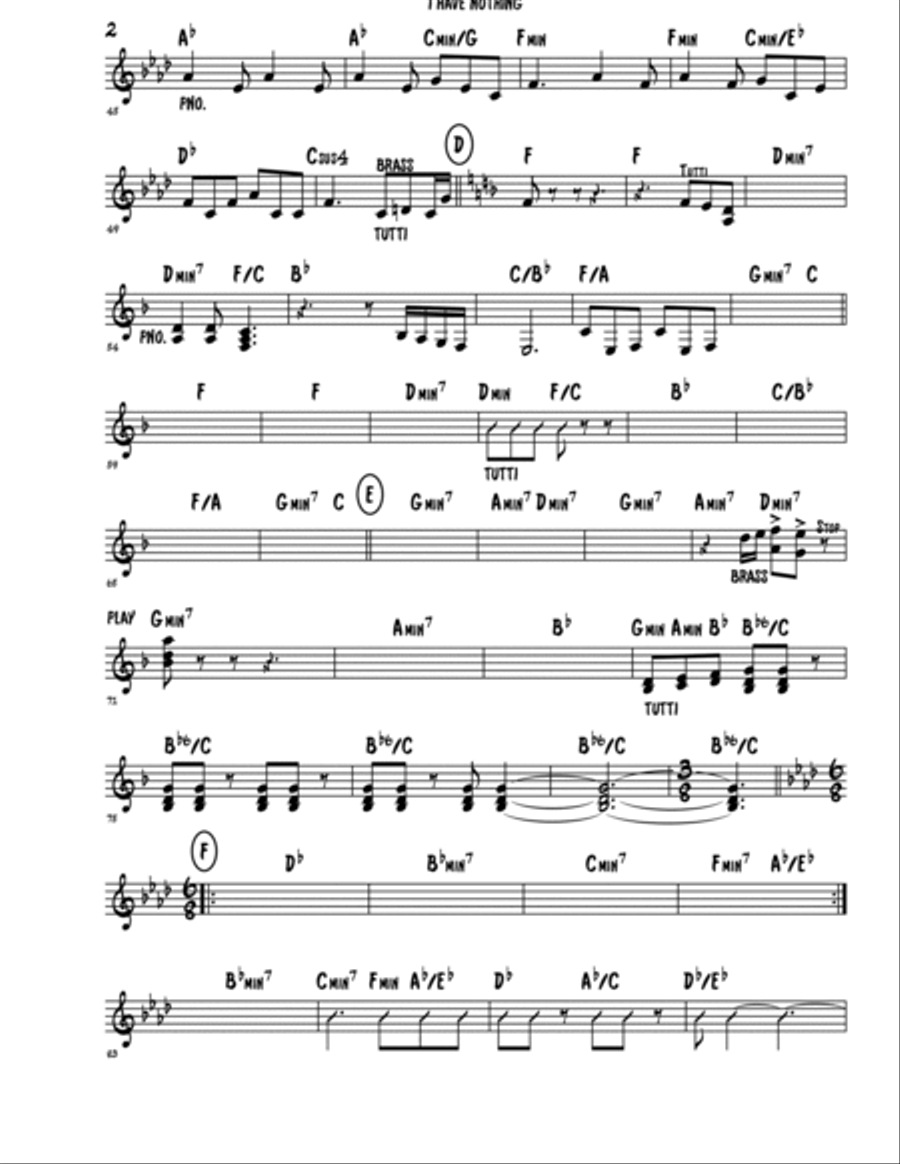 I Have Nothing Easy Piano scores gallery preview page 2