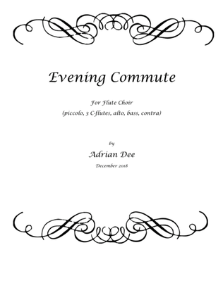 Book cover for Evening Commute (flute choir)