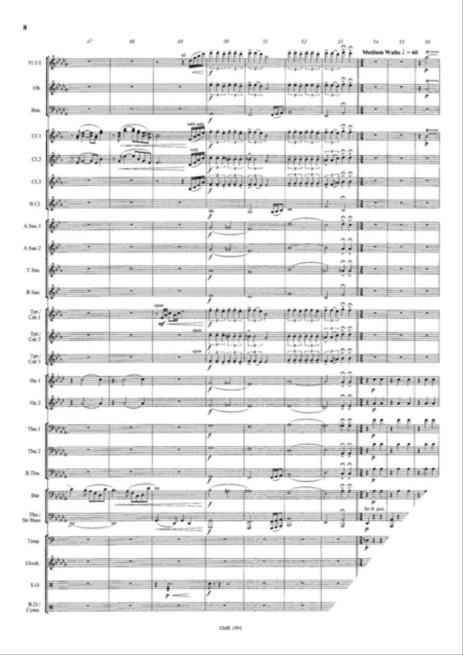 La Vie en Rose Concert Band scores gallery preview page 9