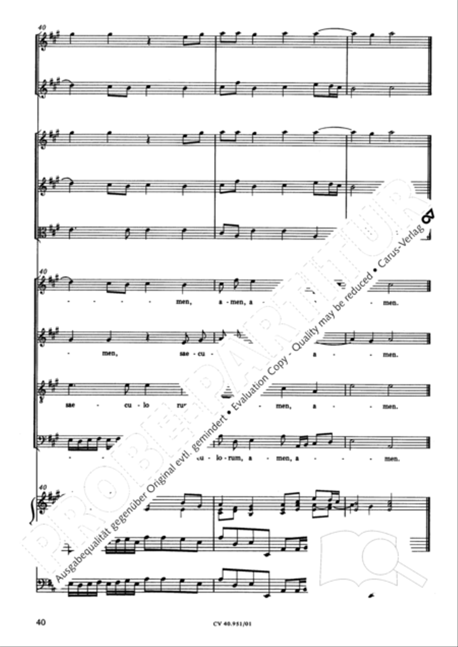 Magnificat in A Magnificat in A 4-Part scores gallery preview page 47