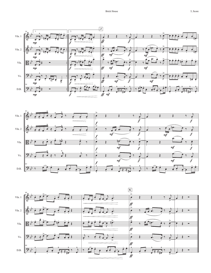 Brick House String Orchestra scores gallery preview page 5