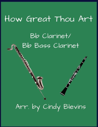 How Great Thou Art, Bb Clarinet and Bb Bass Clarinet Duet