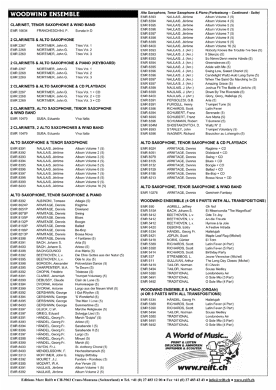 Movie Sequences Movie Sequences Woodwind Quintet scores gallery preview page 5