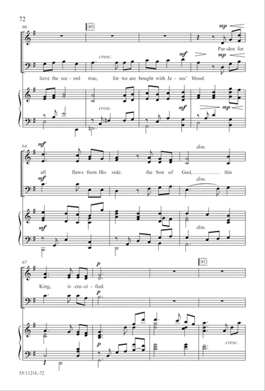 Touched by the Christ Touched by the Christ 3-Part scores gallery preview page 73