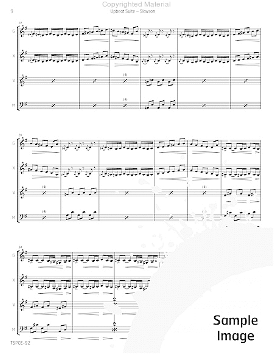Upbeat Suite Upbeat Suite Percussion Ensemble scores gallery preview page 13