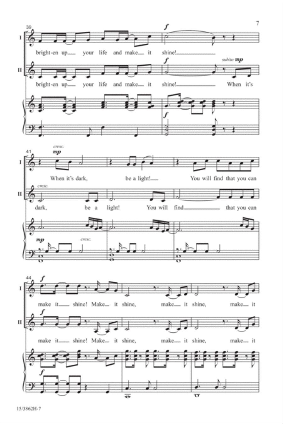 Make It Shine 2-Part scores gallery preview page 7