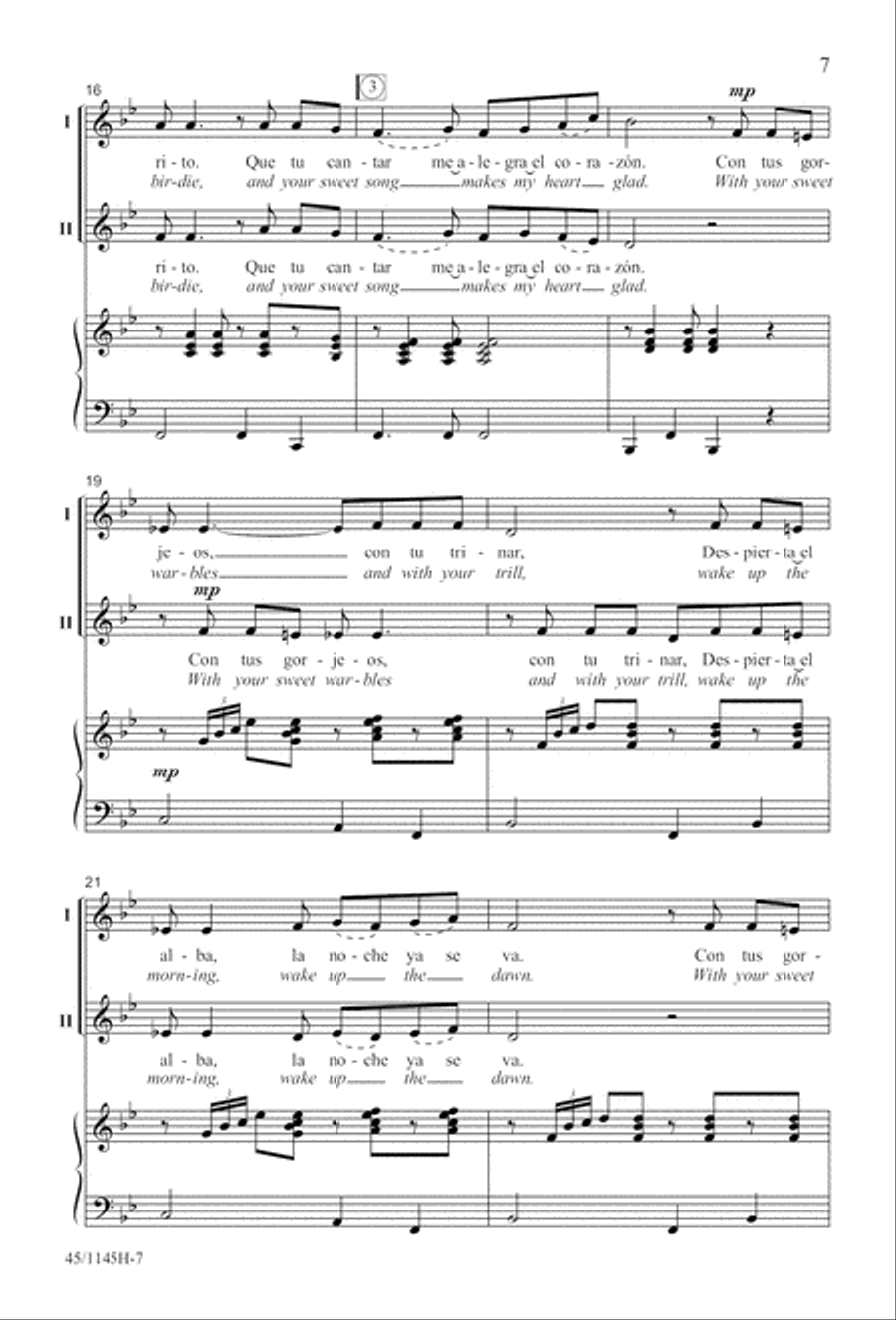 We Sing the World Around 2-Part scores gallery preview page 8