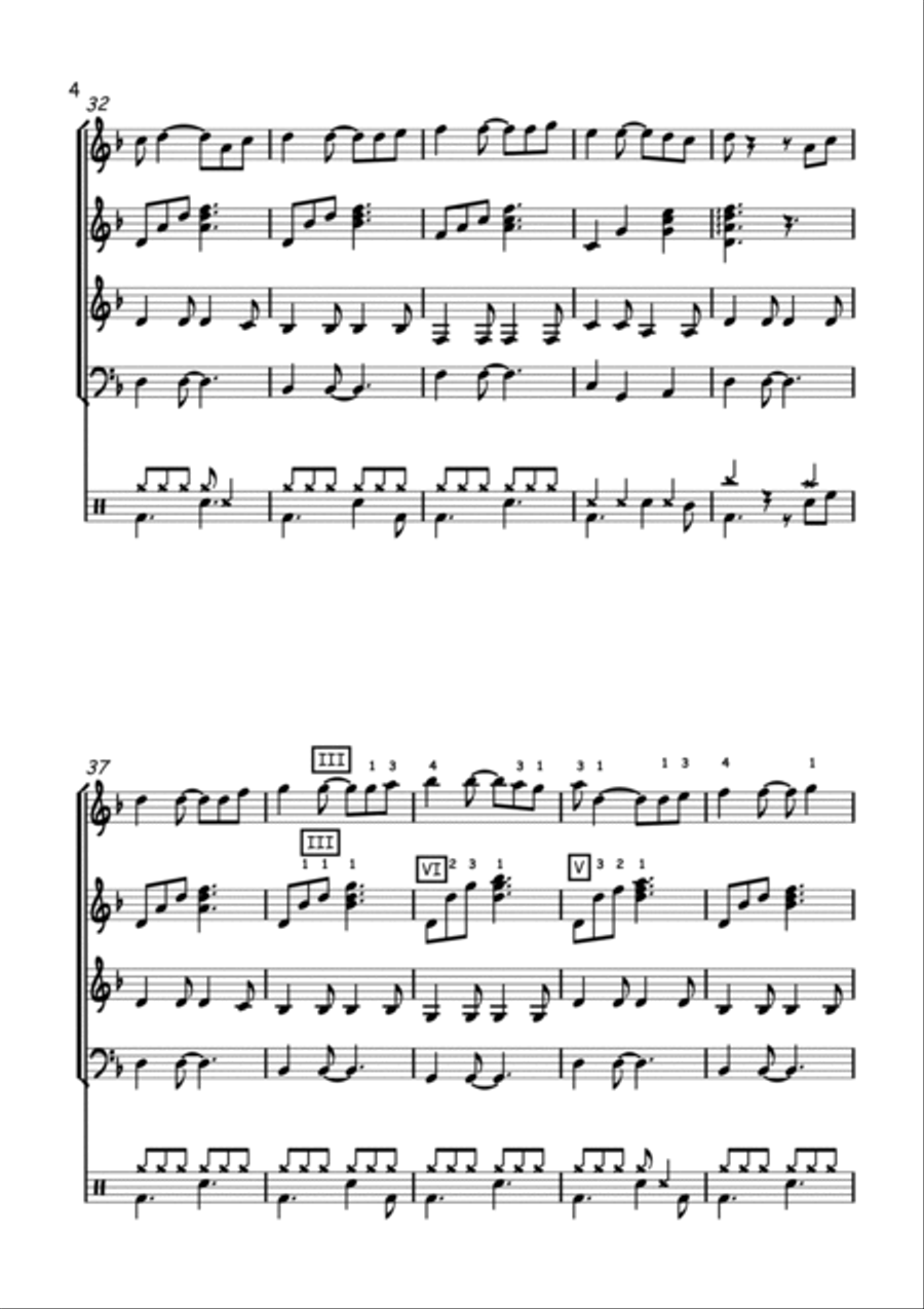 Pirates Of The Caribbean Guitar Ensemble scores gallery preview page 4