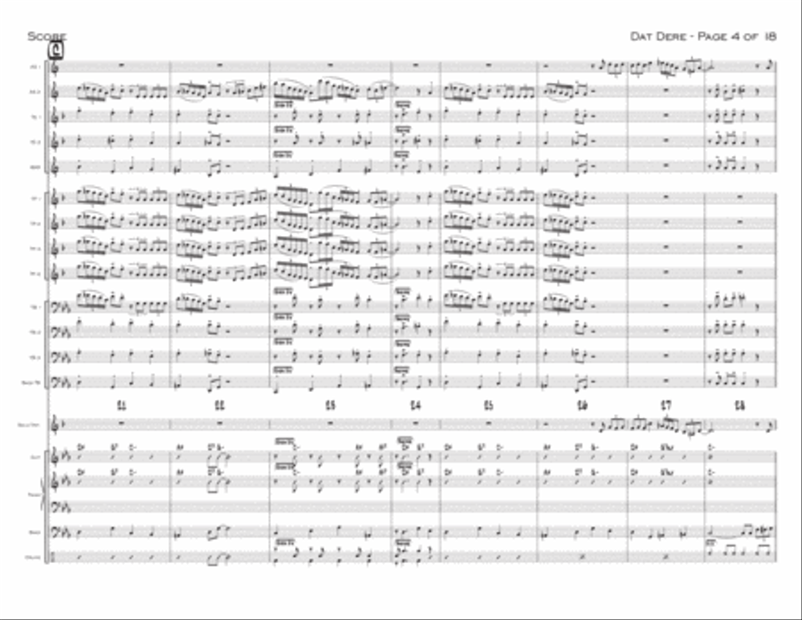 Dat Dere Dat Dere Jazz Ensemble scores gallery preview page 4